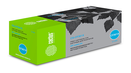 лазерный Cactus 361X голубой (9500стр.) для HP CLJ M552dn/M553dn