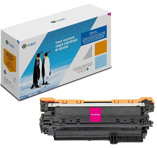 лазерный G&G 403A пурпурный (6000стр.) для HP LJ Enterprise 500 M551n/MFP M575dn/MFP M570dn