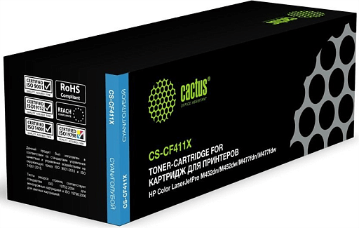лазерный Cactus 411X голубой (5000стр.) для HP HP CLJ Pro M452dn/ M452dw/M477fdn/M477fdw