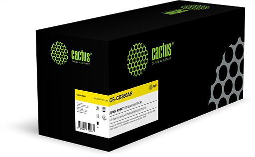 Блок фотобарабана Cactus CS-CB386AR CB386A желтый цв:35000стр. для CLJ CM6030/6040/CP6015 HP