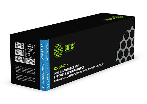 лазерный Cactus 401X голубой (2300стр.) для HP CLJ M252/252N/252DN/252DW/M277n/M277DW