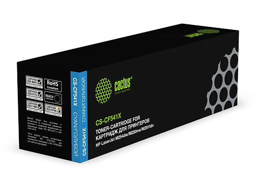 лазерный Cactus 541X голубой (2500стр.) для HP LJ M254dw/M280nw/M281fdn