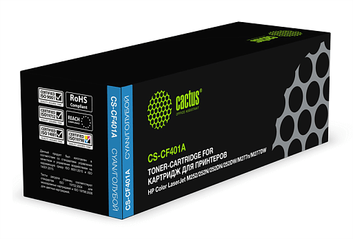 лазерный Cactus 401A голубой (1400стр.) для HP CLJ M252/252N/252DN/252DW/M277n/M277DW