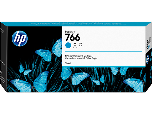 HP 766 300-ml Cyan Ink