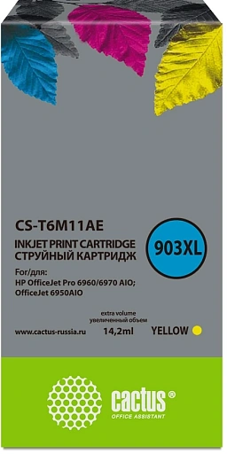 лазерный Cactus №903XL желтый (14.2 мл) для HP OJP 6950/6960/6970