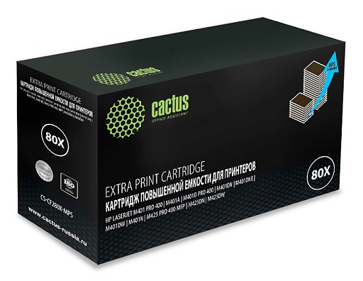 лазерный Cactus 280XX черный (13000стр.) для HP LJ Pro 400/M401/M425