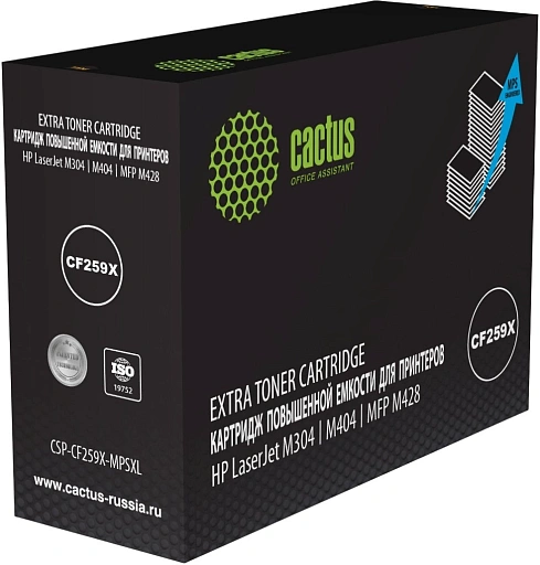 лазерный Cactus 259X черный (20000стр.) для HP LJ M304/M404/M406/MFP M428/M429/M430