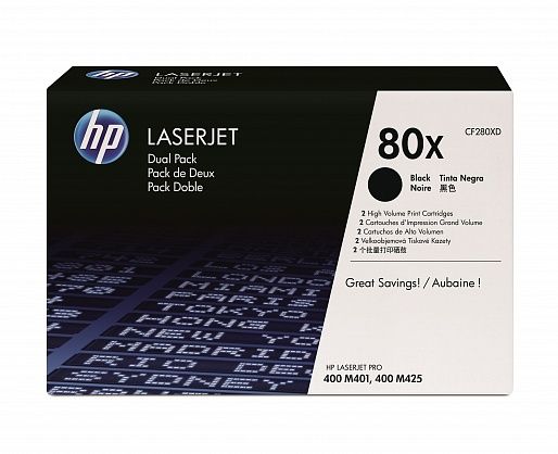 HP 80X black 2-pack (CF280XF)