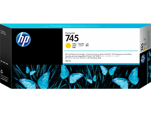 HP 745 Yellow 300 ml (F9K02A)