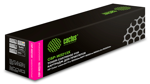 лазерный Cactus CSP-W2213X 207X пурпурный (2450 стр.) для HP M255/MFP M282/M283 лазерный Cactus CSP-W2213X 207X пурпурный (2450 стр.) для HP M255/MFP M282/M283