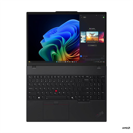 Ноутбук ThinkPad T16 AMD G4 16" WUXGA (1920x1200)IPS 400nits, Ryzen AI 7 PRO 350, 16GB DDR5 -5600, 512GB SSD M2, Radeon 860M, WiFi7,BT, TPM2.0,  86Wh , Win 11 Pro ENG, 1,9 kg, 1y,