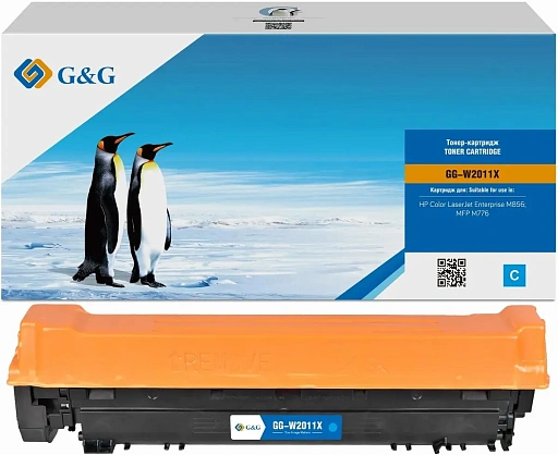 лазерный G&G GG-W2011X W2011X(659X) голубой (29000стр.) для HP CLJ Ent M856/MFP M776 лазерный G&G GG-W2011X W2011X(659X) голубой (29000стр.) для HP CLJ Ent M856/MFP M776