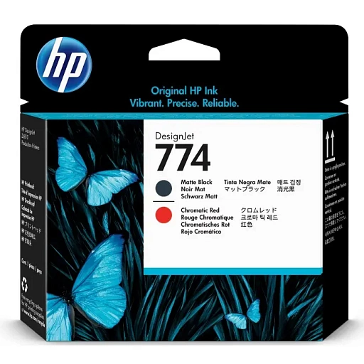 HP 774 Matte Black/Chromatic Red (P2V97A)