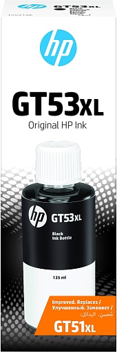 Ёмкость с чернилами HP GT53 черная увеличенной емкости 135 мл (6000 стр)