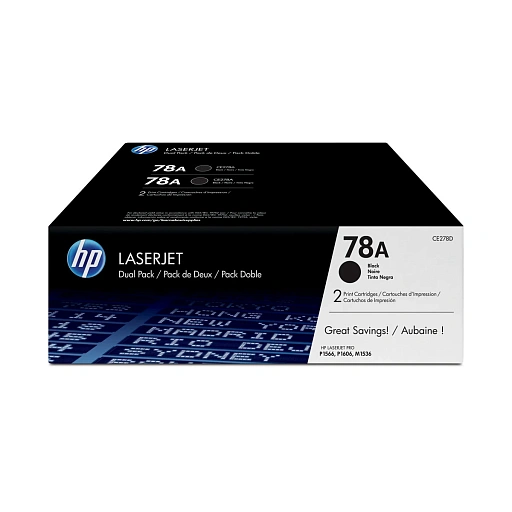  HP LaserJet 78A Black Dua Pack