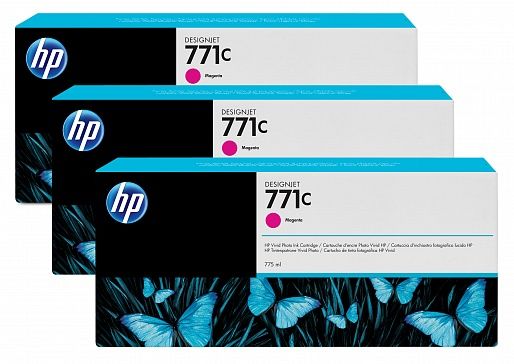 HP 3-pack 771C magenta (B6Y33A)