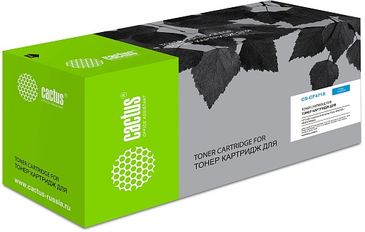 лазерный Cactus 471X голубой (23000стр.) для HP Color LJ Enterprise Flow M681dh/M681f/M682z