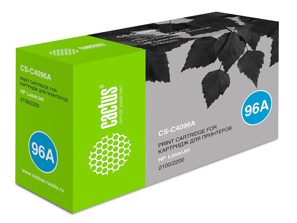 лазерный Cactus C4096A черный (5000стр.) для HP LJ 2100/2200 лазерный Cactus C4096A черный (5000стр.) для HP LJ 2100/2200