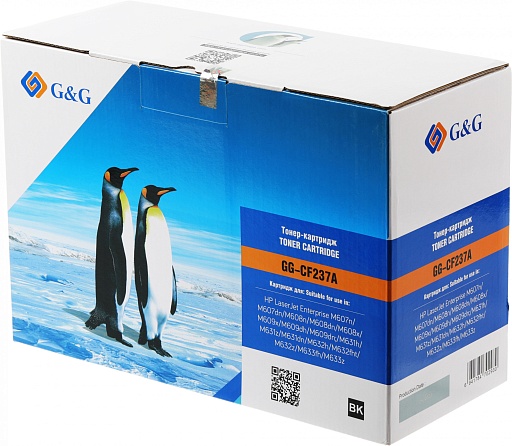 лазерный G&G 237A черный (11000стр.) для HP LJ M607n/M608n/M608dn/M609x/M631h/M631z/M632h/M633z