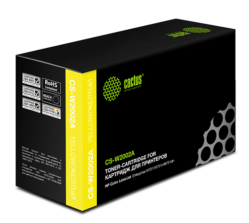 Картридж лазерный Cactus CS-W2002A 658A желтый (6000стр.) для HP CLJ Ent M751