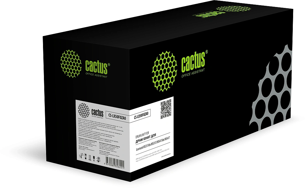 блок фотобарабана Cactus LX50F0ZA0 черный (60000стр.) для MS317dn, MS317, MS417dn, MS417 Lexmark блок фотобарабана Cactus LX50F0ZA0 черный (60000стр.) для MS317dn, MS317, MS417dn, MS417 Lexmark