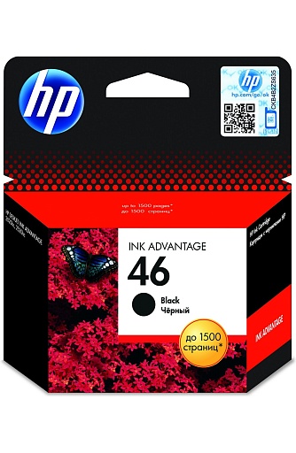 HP 46 Black Ink Advantage Ink Cartridge