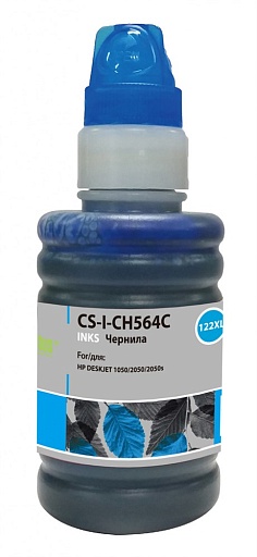 чернила Cactus CH564C голубой (100мл) для HP DJ 1050/2050/2050s
