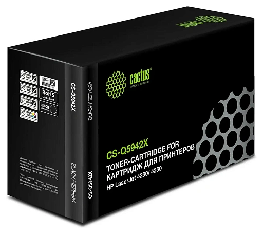 лазерный Cactus Q5942X черный (20000стр.) для HP LJ 4250/ 4350