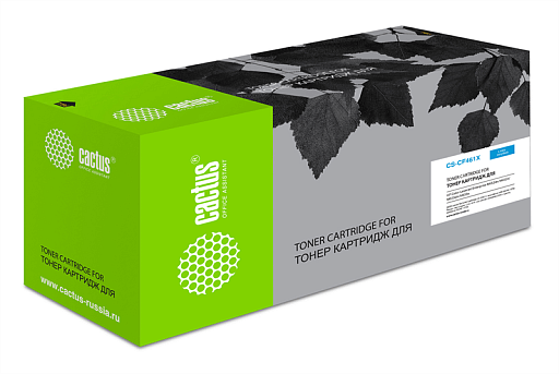 Cactus CS-CF461X CF461X голубой (22000стр.) для HP Color LJ Enterprise M652dn/M653dn/M681dh Cactus CS-CF461X CF461X голубой (22000стр.) для HP Color LJ Enterprise M652dn/M653dn/M681dh