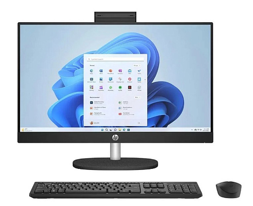 Серия Моноблок HP  24-cr1007ci  NT 24" FHD(1920x1080) Intel Ultra5-125U, 16GB DDR5 5600 (1x16GB), SSD 512Gb,  Intel Iris XE Graphics, noDVD, ENG/RU kbd&mouse wired, HD Webcam,  Jet Black , DOS, 1Y Wty