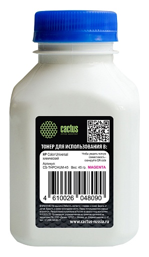 тонер Cactus THPCHUM-45 пурпурный (45гр.) для принтера HP Color Universal