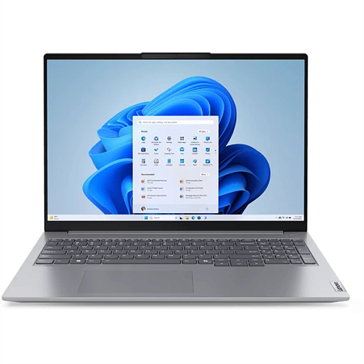 Ноутбук Lenovo ThinkBook 16 G7 IML 16" WUXGA(1920x1200)IPS 300N, Ultra 5 125U, 2x8GB DDR5 5600, 512GB SSD M.2, Intel Graphics, WiFi6E, BT, FPR,Kb Ru/Eng, FHD+IR Cam, 45Wh, 65W USB-C, Win 11 Pro ENG, 1Y, 1.7kg