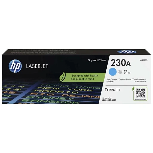 HP 230A для HP Color LaserJet Pro 4203/4303, с чипом (1 800 стр.)