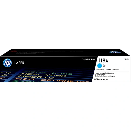 HP 119A Cyan Original Laser Toner Cartridge