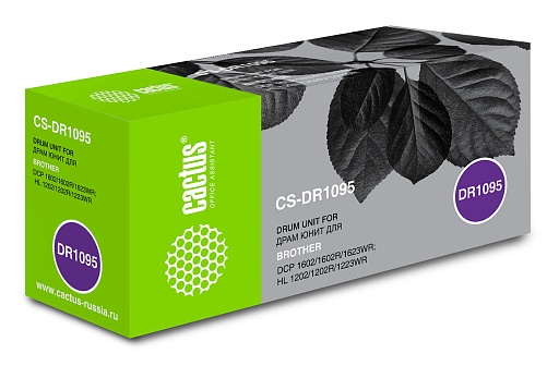 блок фотобарабана Cactus DR-1095 черный (10000стр.) для DCP 1602/1602R, HL 1202/1202R Brother
