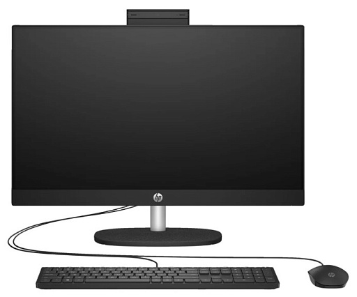 Моноблок HP  24-cr0072ci NT 24" FHD(1920x1080) AMD Ryzen 7 7730U , 16GB DDR-3200 (1x16GB), SSD 512Gb, AMD Radeon Graphics, noDVD, ENG/RU kbd&mouse wired, HD Webcam,  Jet B (незначительное повреждение коробки)