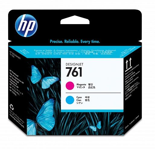 HP 761 Magenta and Cyan Printhead (CH646A)