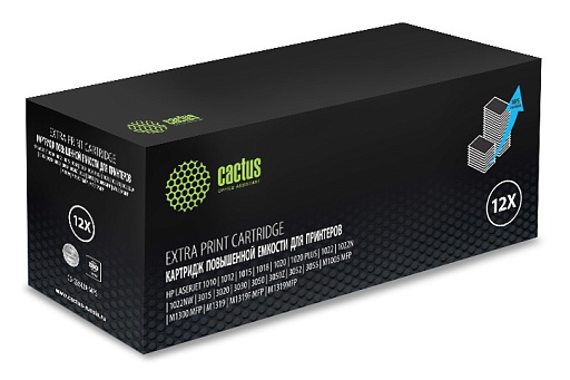 лазерный Cactus Q2612X черный (3000стр.) для HP LJ 1010/1012/1015/1018/1020