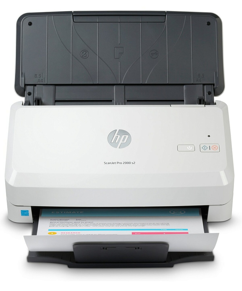 Сканер HP ScanJet Pro 2000 s2 (CIS, A4, 600 dpi, USB 3.0, ADF 50 sheets, Duplex 35 ppm/70 ipm, (replace L2759A)) (незначительное повреждение коробки)