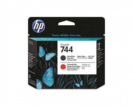 HP 744 Matte Black/Chromatic Red (F9J88A)