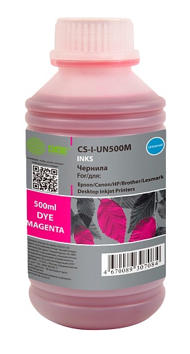 чернила Cactus Un500M пурпурный (500мл) для Epson/Canon/HP/Brother Ecotank