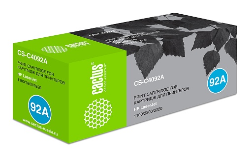 лазерный Cactus C4092A черный (2500стр.) для HP LJ 1100/3200/3220