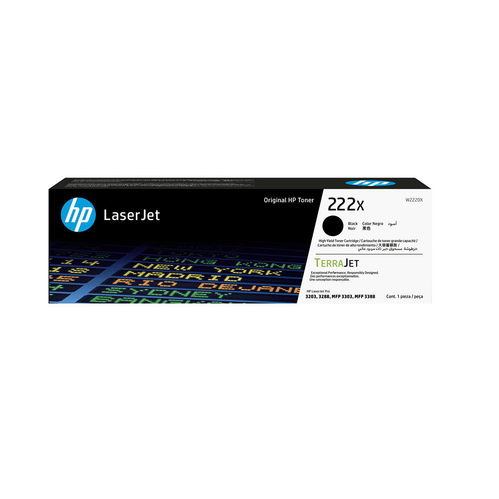 Тонер-картридж HP 222X High Yield Black Original LaserJet Toner Cartridge W2220X