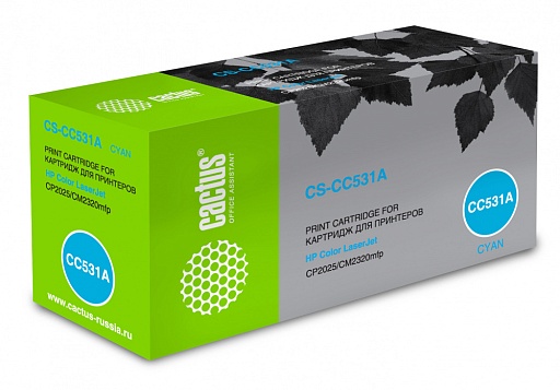 лазерный Cactus 531A голубой (2800стр.) для HP Color LaserJet CP2025/CM2320