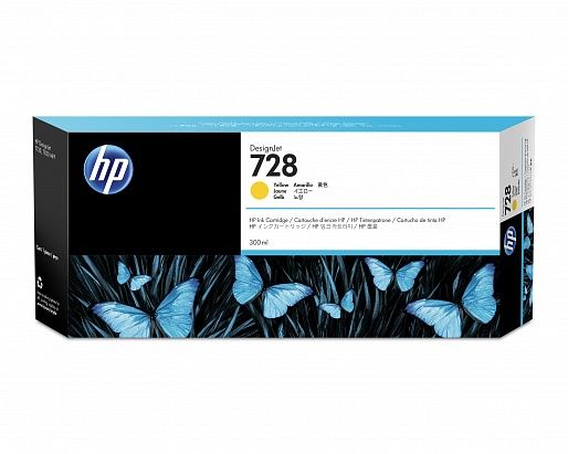 HP 728 yellow 300 ml (F9K15A)