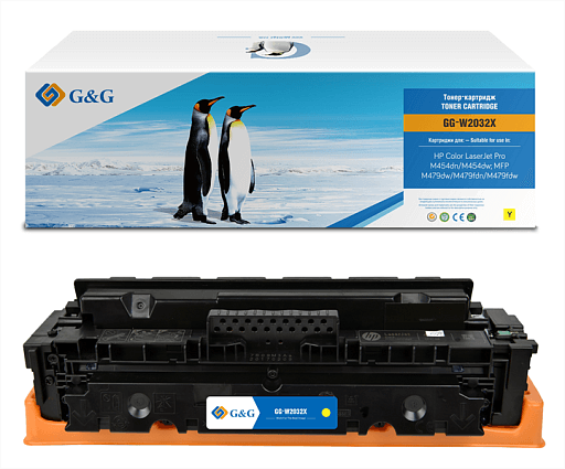 Лазерный G&G 415X Желтый (6000стр.) для HP LJ M454/MFP M479