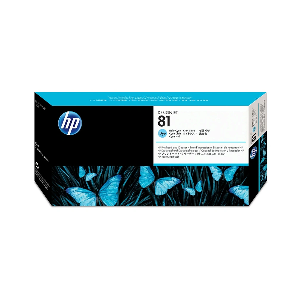 HP 81 Light Cyan Dye Printhead and Printhead Cleaner HP 81 Light Cyan Dye Printhead and Printhead Cleaner