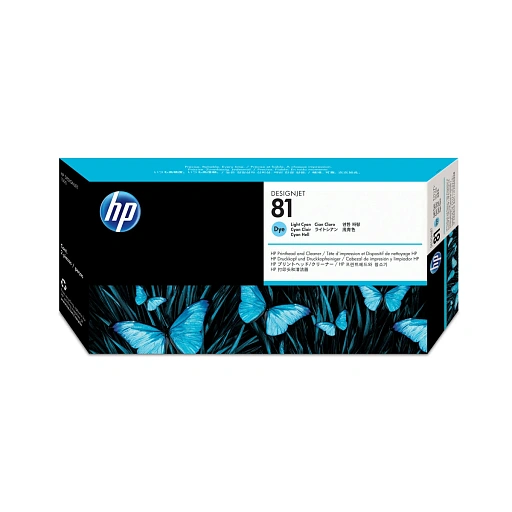 HP 81 Light Cyan Dye Printhead and Printhead Cleaner