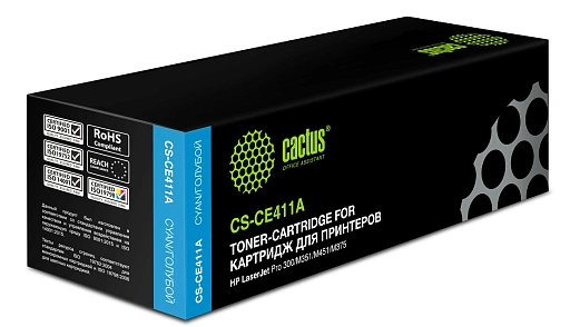 лазерный Cactus 411A голубой (2600стр.) для HP CLJ Pro 300/M351/M451/M375/M475