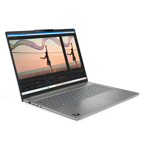 Lenovo IdeaPad Slim 5 16AKP10 16"(2880x1800 OLED)/AMD Ryzen AI 7 350(2Ghz)/16384Mb/512PCISSDGb/noDVD/Int:AMD Radeon 860M/Cam/BT/WiFi/80WHr/war 1y/1.76kg/luna grey/noOS + 100W, RU kbd